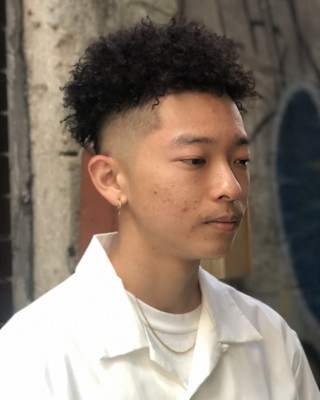 アフロ×スキンフェード