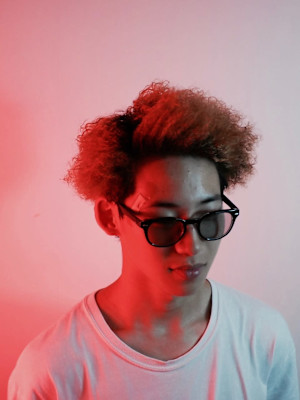 ニュージャック系ワッフルパーマスタイル