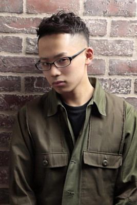 フェード×ラフパーマ