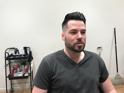 サイドパート　×　ハイフェード　×　ラインアップシェービング