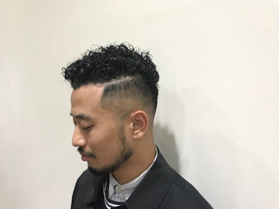 フェード　×　外人風パーマ