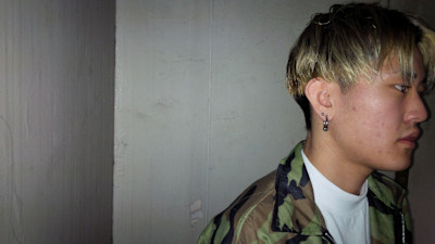 センターパートマッシュ