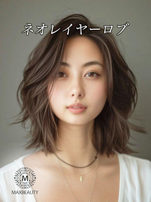 切りっぱなしベースネオレイヤーロブ☆銀座/東京駅