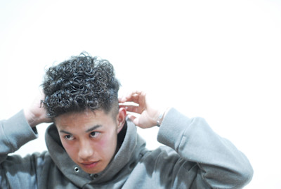 クセ毛風パーマ