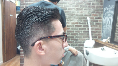 ストレートXポイントパーマ　クラシカルスタイル