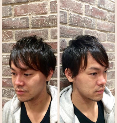 隠しツーブロック×Aライン