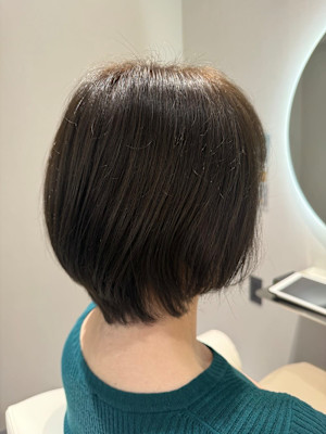オリーブブラウン×ショートボブ『銀座/個室』