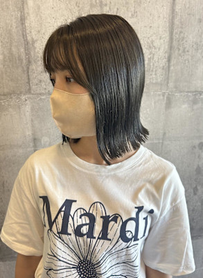 オリーブアッシュ/ぱつっとボブ【ARCH Emi】