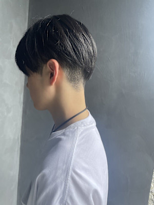 重めツーブロック