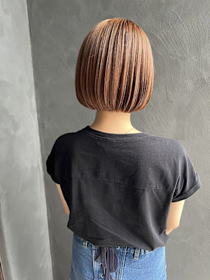 オレンジベージュ／ボブ