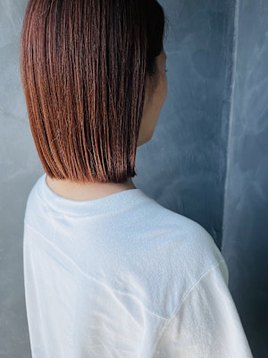 オレンジカラー　ブリーチなし