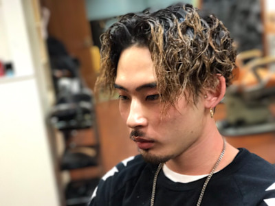 マッシュ×スパイラルパーマ