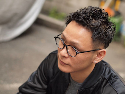 ローフェード×スパイラルパーマ