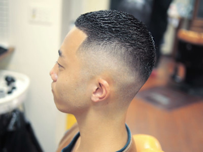 スキンフェード×ボウズスタイル