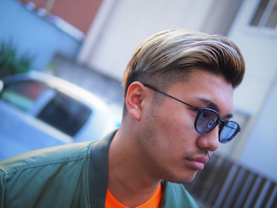 ツーブロックフェード×サイドバックスタイル