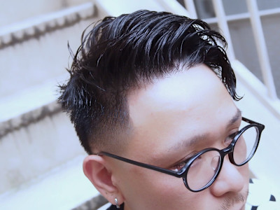 スキンフェード×スウィングアップ