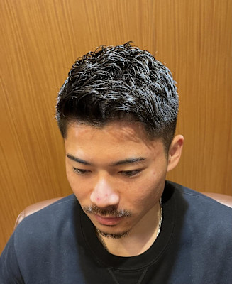 銀座　理容室　ショートスタイル　フェード