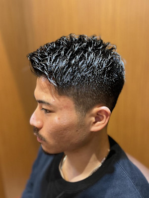 銀座　理容室　メンズカット　フェード