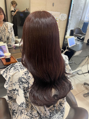 艶カラー秋カラーピンクブラウンヨシンモリ池袋