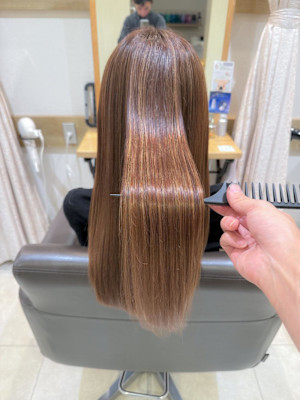 白髪ぼかしハイライトカラー30代40代50代ブルーグレージュ