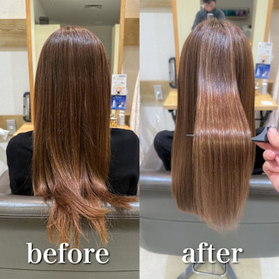 白髪ぼかしハイライトカラー30代40代50代ブルーグレージュ