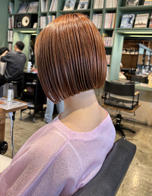 ミニボブ✖オレンジカラー