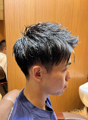 銀座　理容室　爽やかナチュラルショート