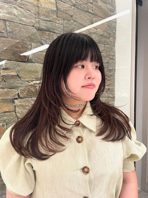 顔まわりがっつりレイヤーカット