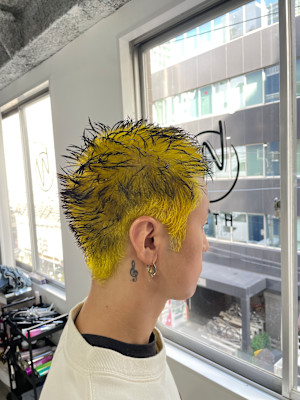 yellow x black エンドカラー