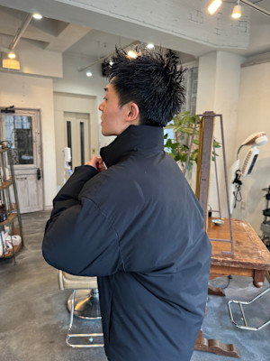 スパイキーショート/メンズカット/ナチュラルパーマ/