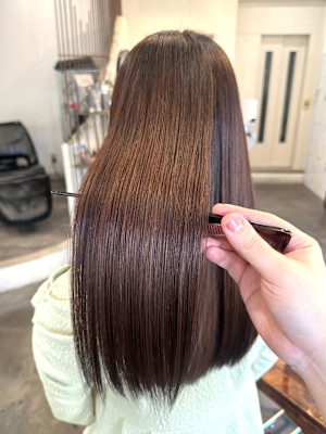 チョコレートカラー×縮毛矯正  髪質改善/10代20代30代
