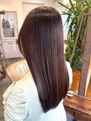 チョコレートカラー×縮毛矯正 髪質改善/10代20代30代