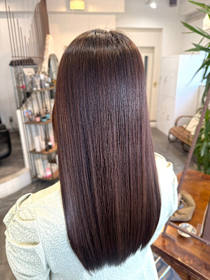 チョコレートカラー×縮毛矯正 髪質改善/10代20代30代