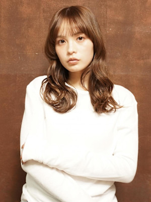 大人ロングパーマ