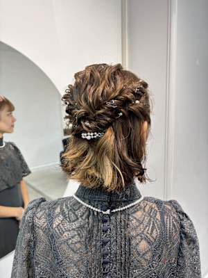 結婚式ヘア/結婚式参列ヘア/山手迎賓館/グランドホテル/元町