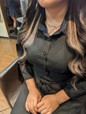 インナーカラーでチラ見え