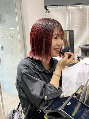 レッドカラー/ワインレッド/ハイトーン/ブリーチ