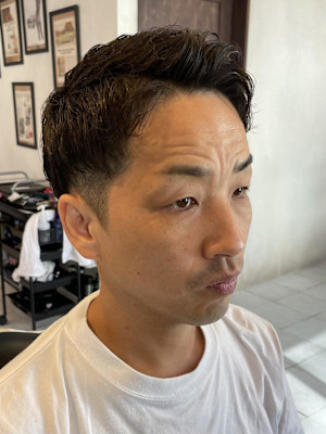 ロンドンツーブロアイロンパーマ【大宮/バーバー】