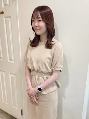 【MIO】アプリコットオレンジベージュ×大人ガーリー