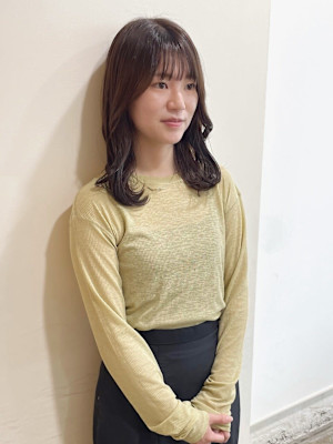 【MIO】透明感グレージュ×ミディアム