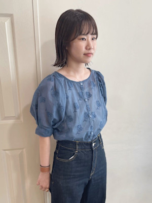 【MIO】透け感大人ガーリー×外ハネボブ