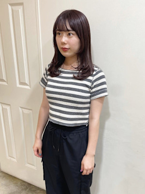 【MIO】ディープラベンダー×レイヤーカット