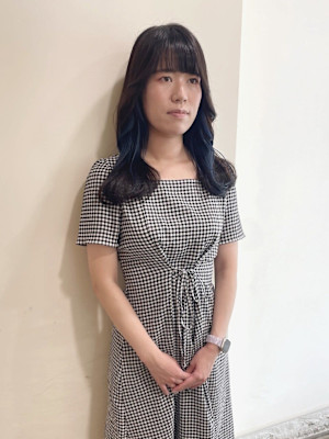 【MIO】インナーブルー×アッシュグレー