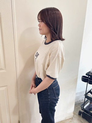 【MIO】ラベンダーベージュ×外ハネボブ