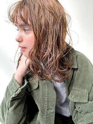 ミディアム×クリームパーマウェーブ