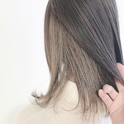 【SATOSHI】インナーカラー　シアーグレージュ