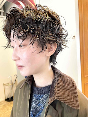 【TAKUYA】handsome　short　perm