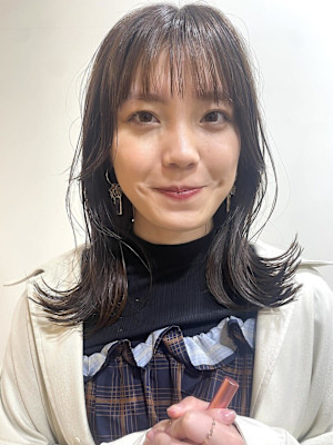 小顔モードプリカールチョコレート大人ガーリー外ハネボブ