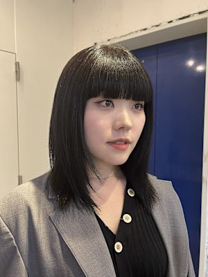 ミディアム/小顔/mode/プリカール/韓国/大人ガーリー