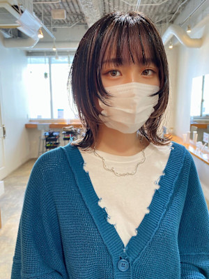 【SATOSHI】ウルフカット×デザインカラー